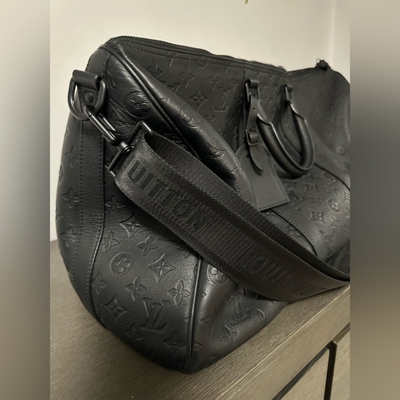 Louis Vuitton Keepall Bandoulière 50 - Black Monogram Eclipse - Picture 6 of 9